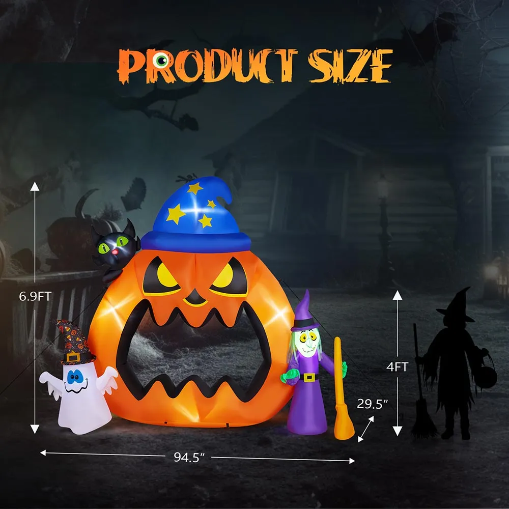 7ft Halloween Inflatable Arch Selfie Background