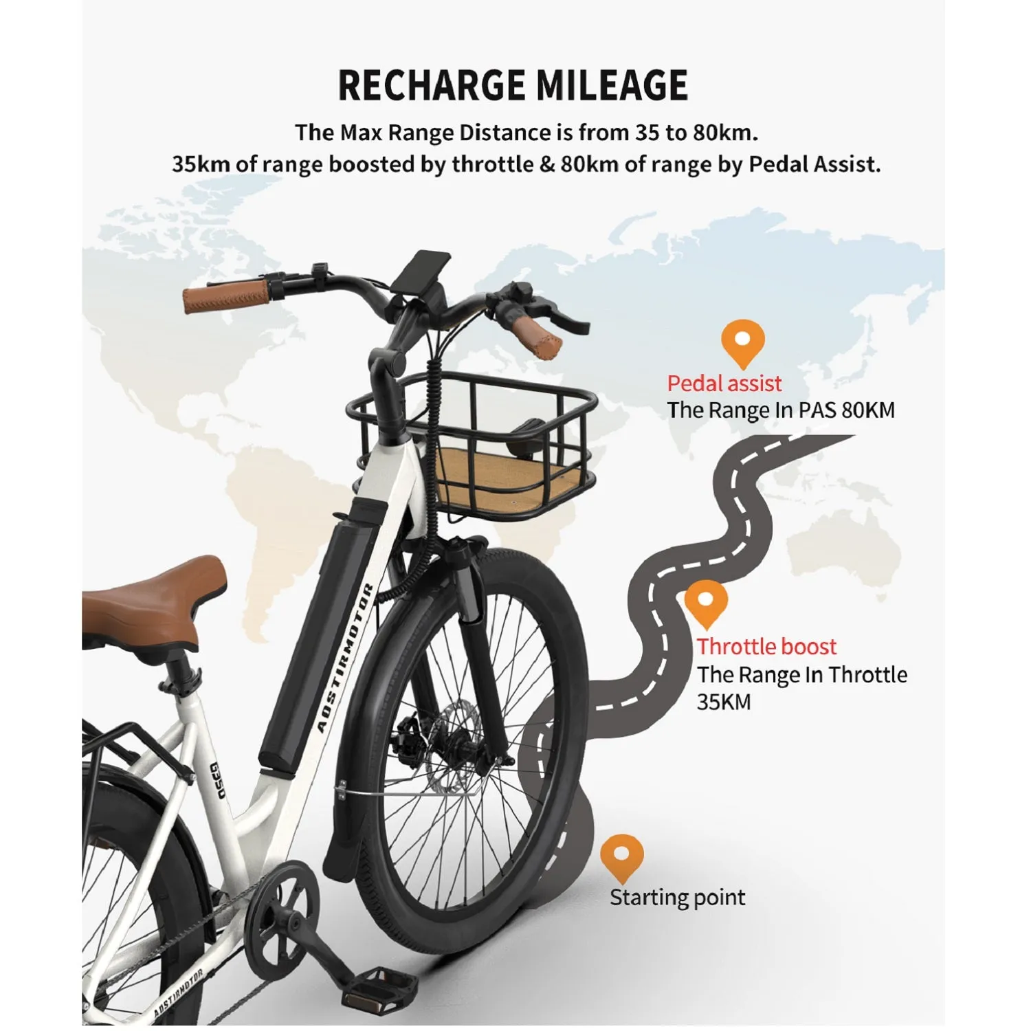 Aostirmotor 500W S07-P Commuting and Hunting Electric Bike