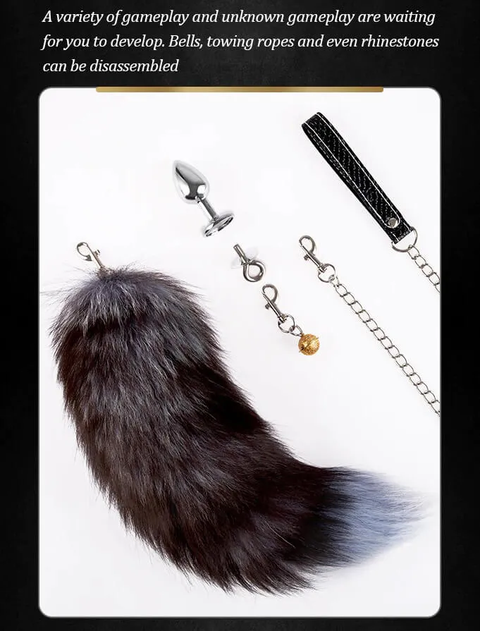 BDSM Anal Plug Detachable Fox Tail