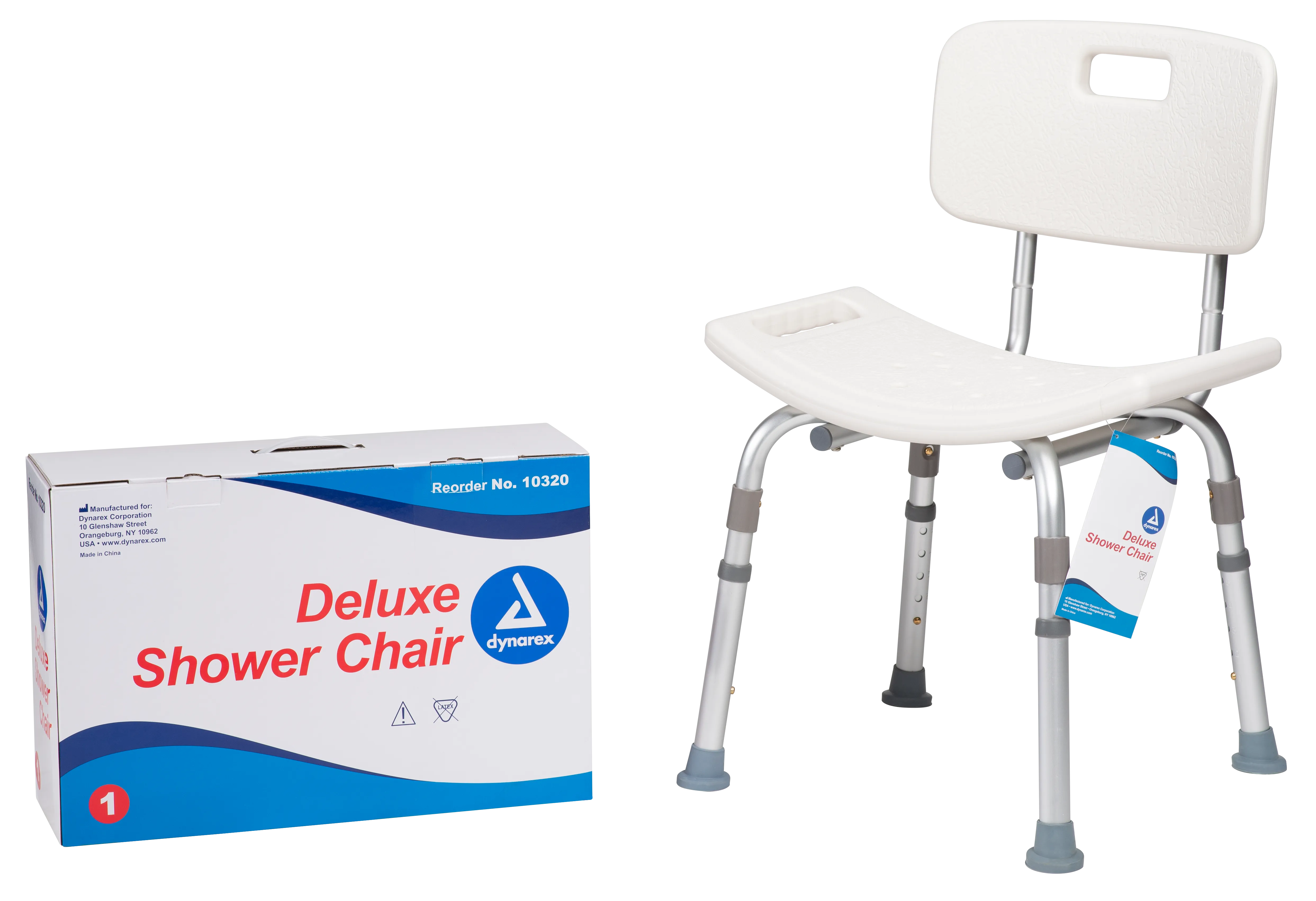 Dynarex - Deluxe Shower Chair with Back