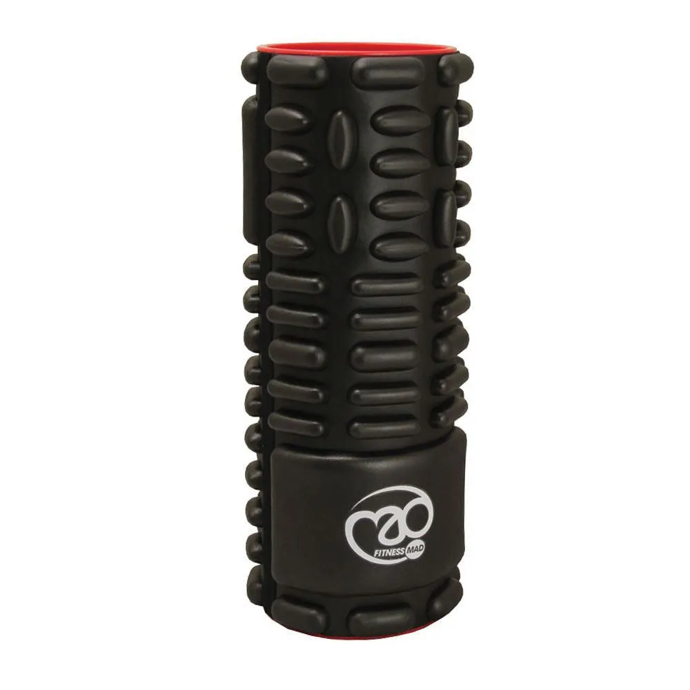 Fitness Mad Core Stability Vari-Massage Roller Muscle Pain Relief Tool - Black