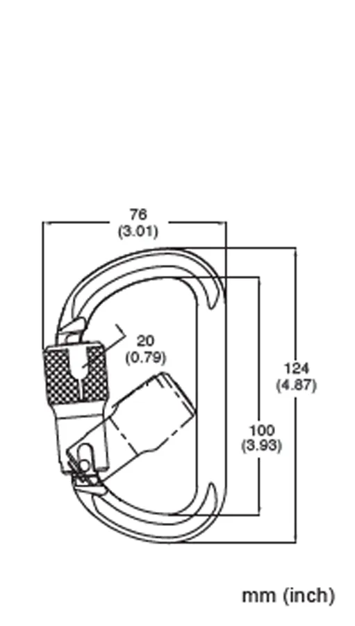 French Creek Aluminum Twist-Lock Carabiner 354-2A