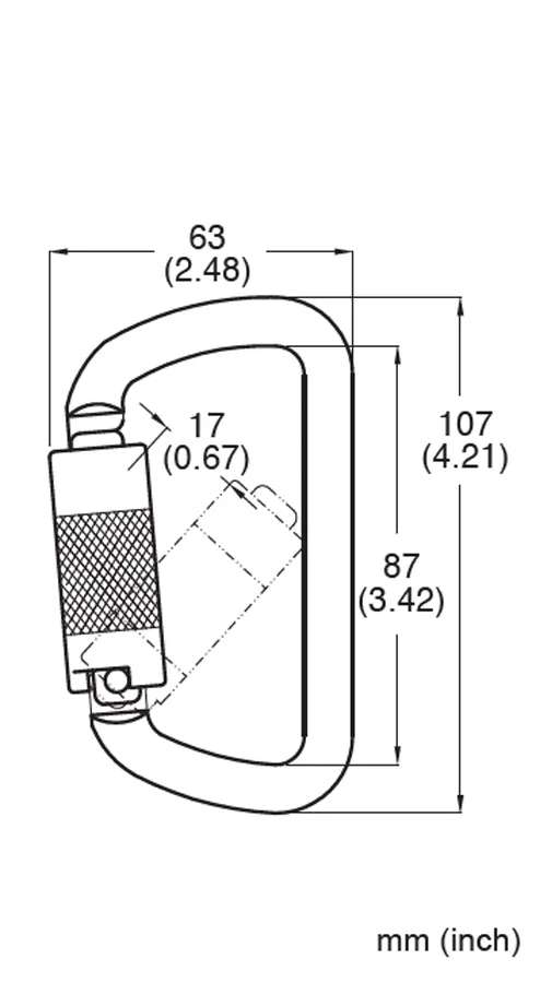 French Creek Steel Twist-Lock Carabiner 354-1