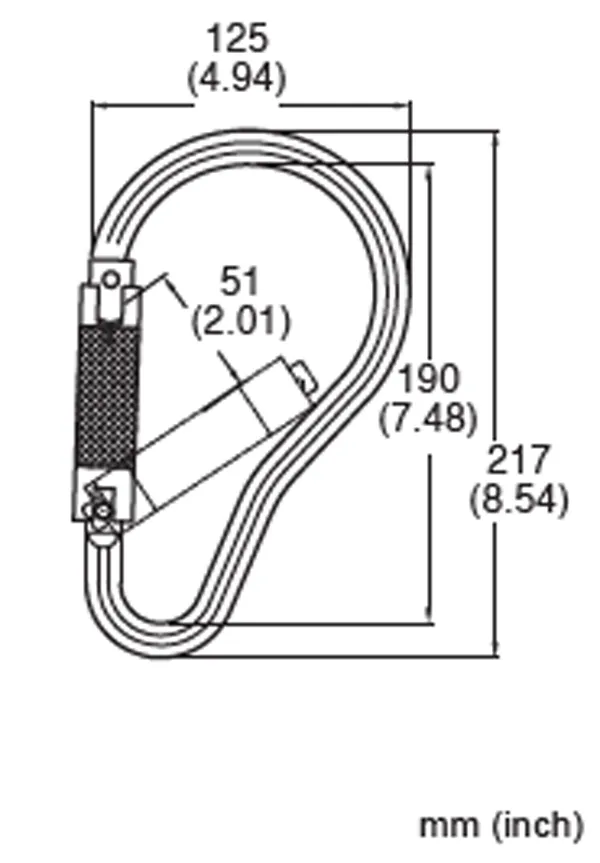 French Creek Steel Twist-Lock Carabiner 62R