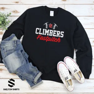 Half Ball Climbers Fastpitch Hoodie, Crewneck or T-shirt