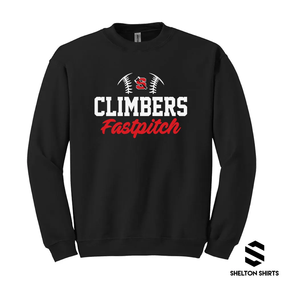 Half Ball Climbers Fastpitch Hoodie, Crewneck or T-shirt