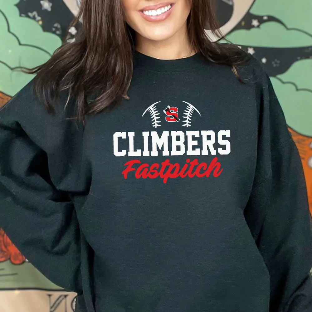 Half Ball Climbers Fastpitch Hoodie, Crewneck or T-shirt