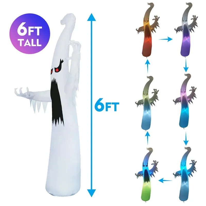 Halloween Inflatable Outdoor Colorful Blow up Ghost Inflatable