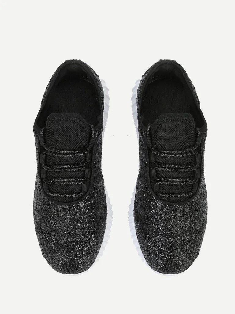 Low Top Glitter Trainers