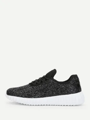 Low Top Glitter Trainers