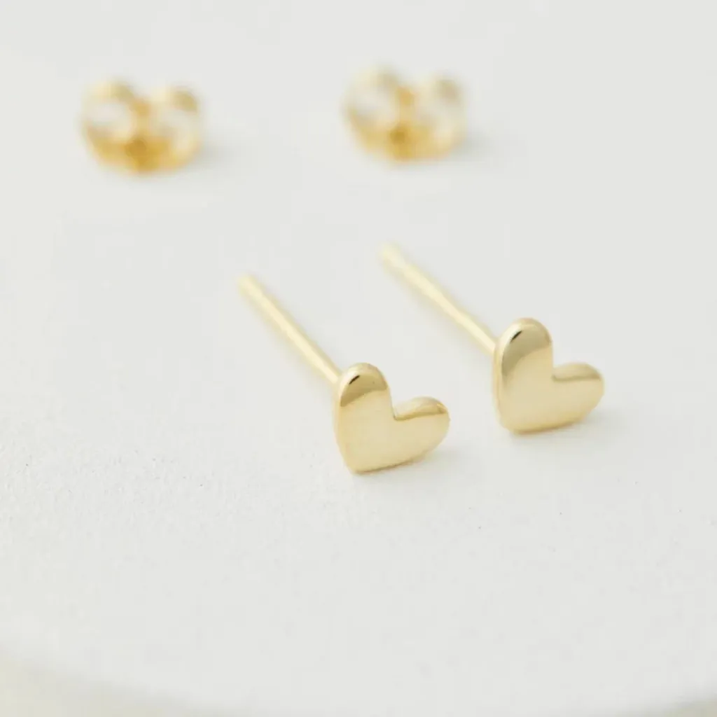 Mini Heart Stud Gold