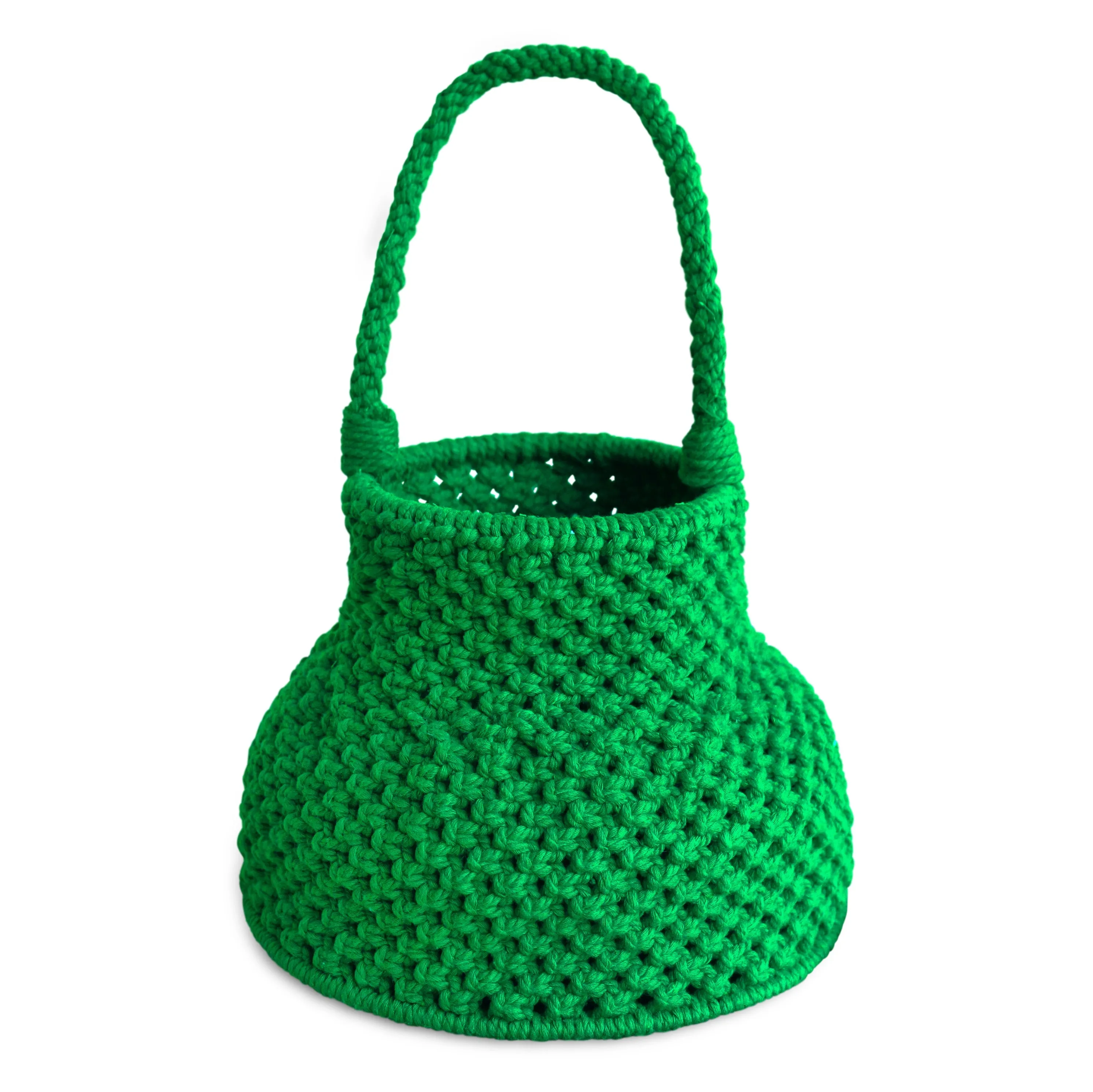 Petite Naga Macrame Bucket Bag, in Green - Eco-friendly & Fair Trade