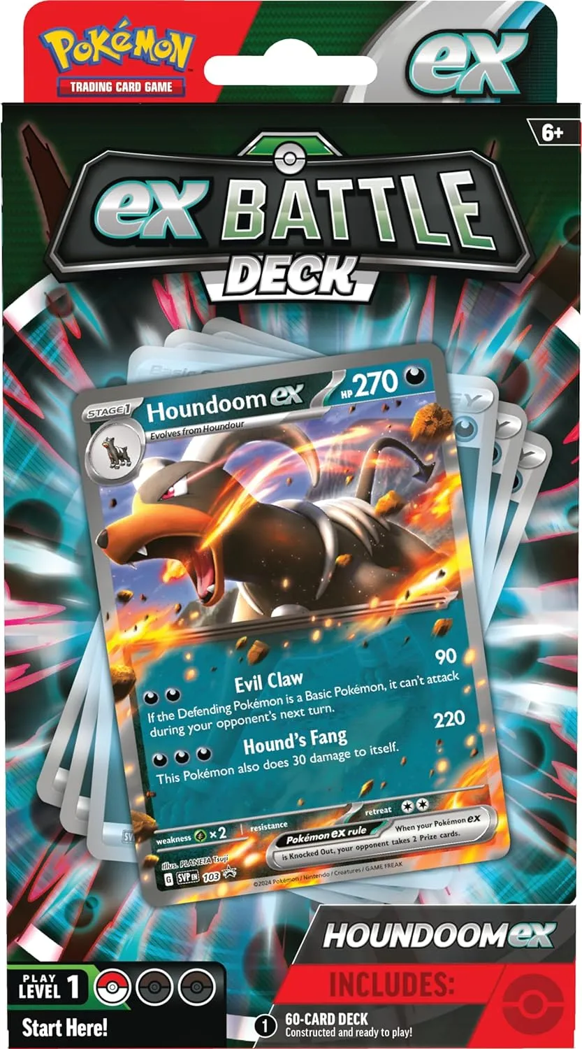 Pokemon Houndoom ex Battle Deck Display