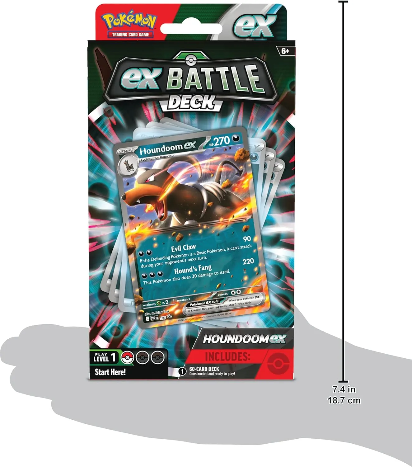 Pokemon Houndoom ex Battle Deck Display