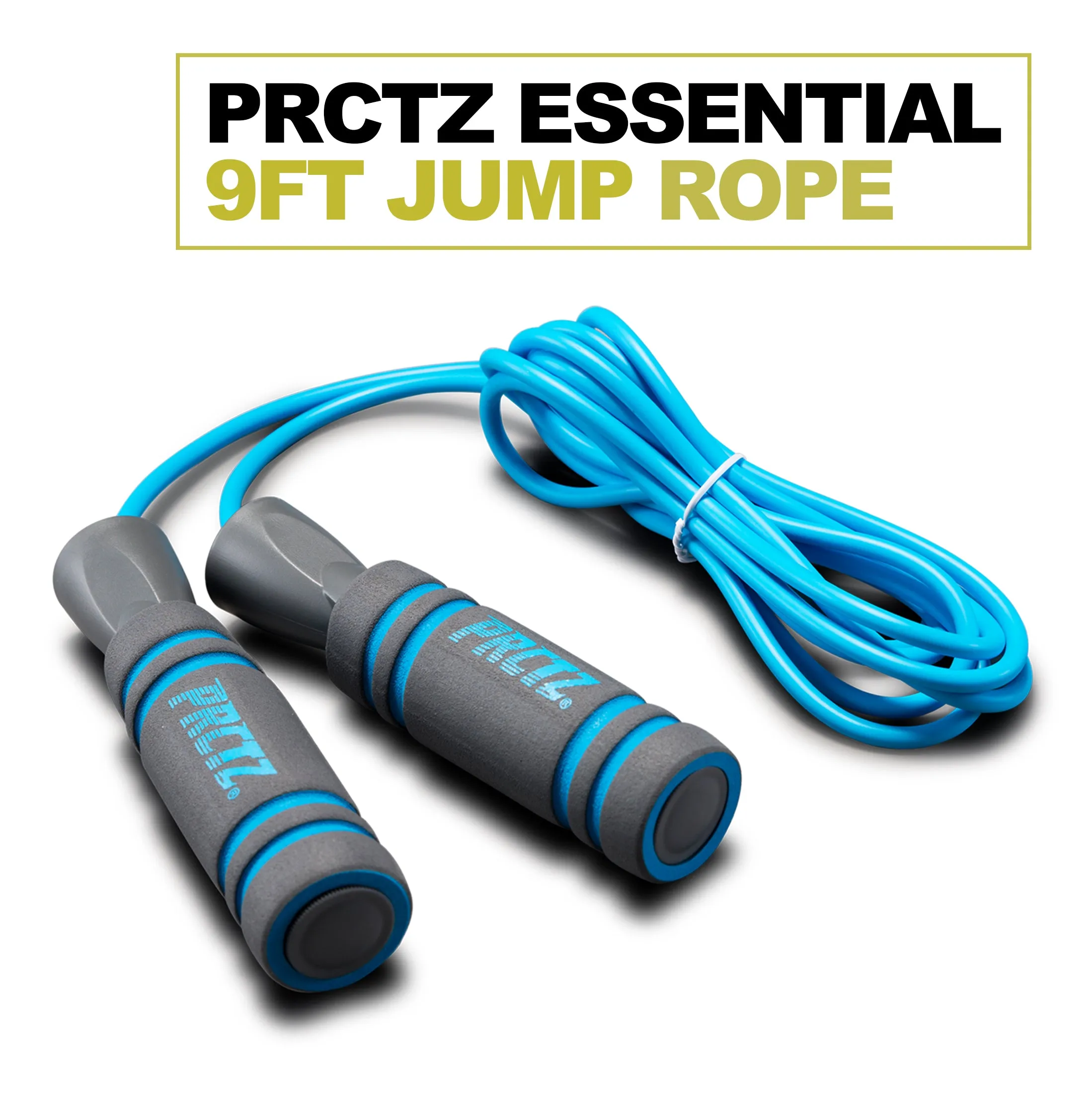 PRCTZ 9ft PVC Jump Rope with Foam Handle