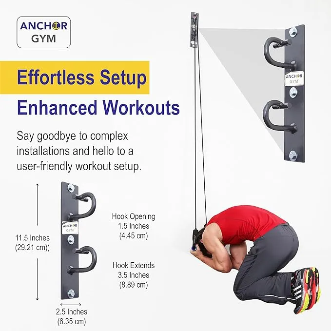 PRO Station by Anchor Gym | Six Double Anchor Wall Mount System