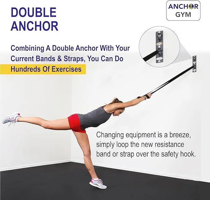 PRO Station by Anchor Gym | Six Double Anchor Wall Mount System