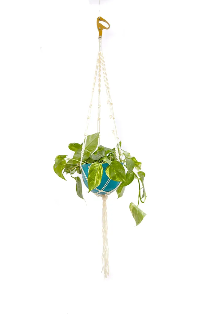 Rope Core Macrame Hanging Planter - Braided - SRC Belay Device