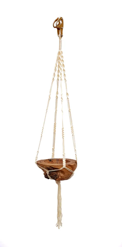 Rope Core Macrame Hanging Planter - Braided - SRC Belay Device