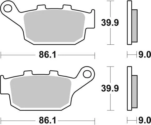 SBS - Brake Pads 881HF (Rear)