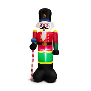 Tangkula 8FT Inflatable Nutcracker Soldier for Christmas