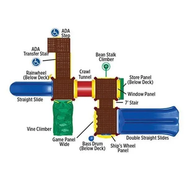 UPLAY-009 Carson's Canyon | Commercial Playground Equipment