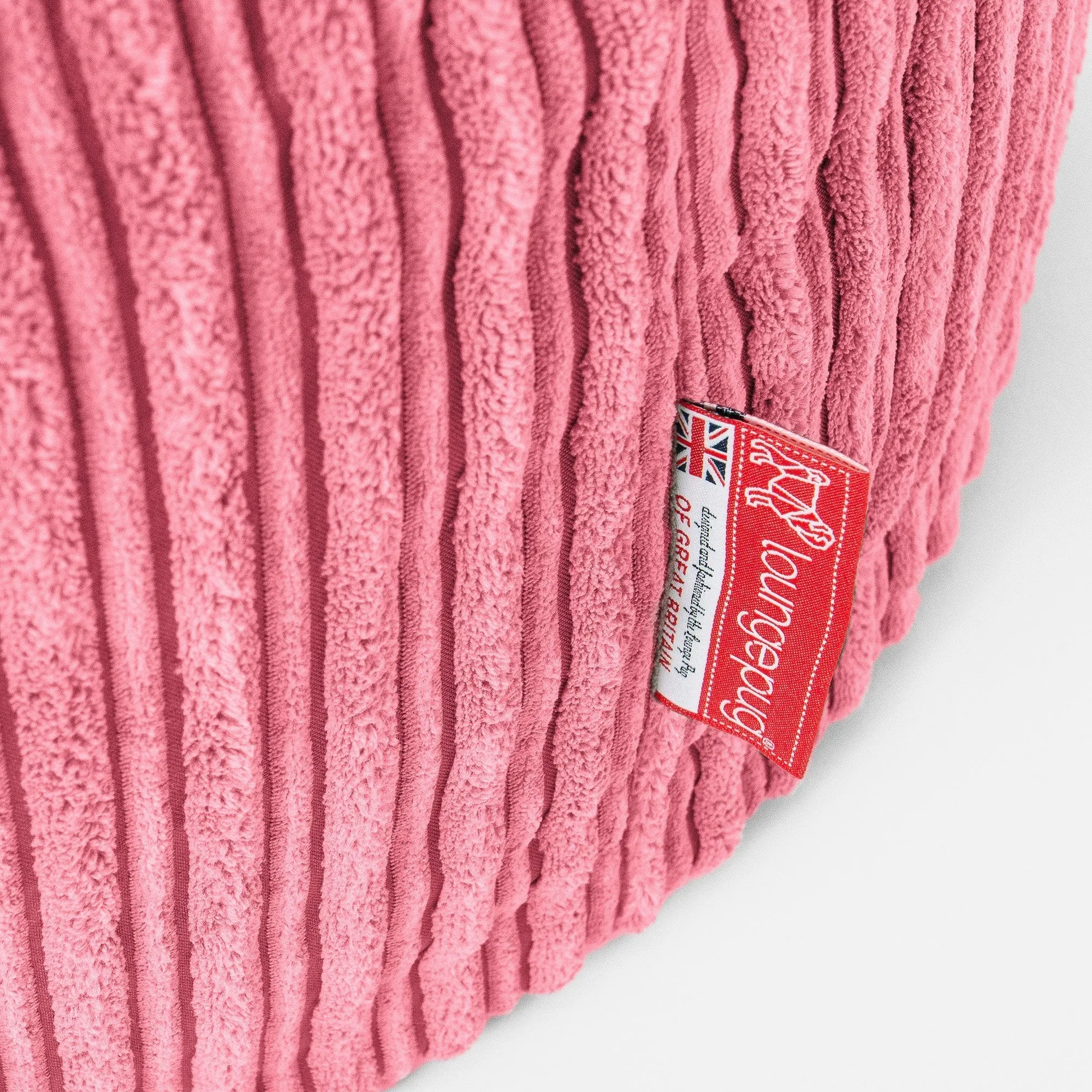 XXL Cuddle Cushion - Cord Coral Pink