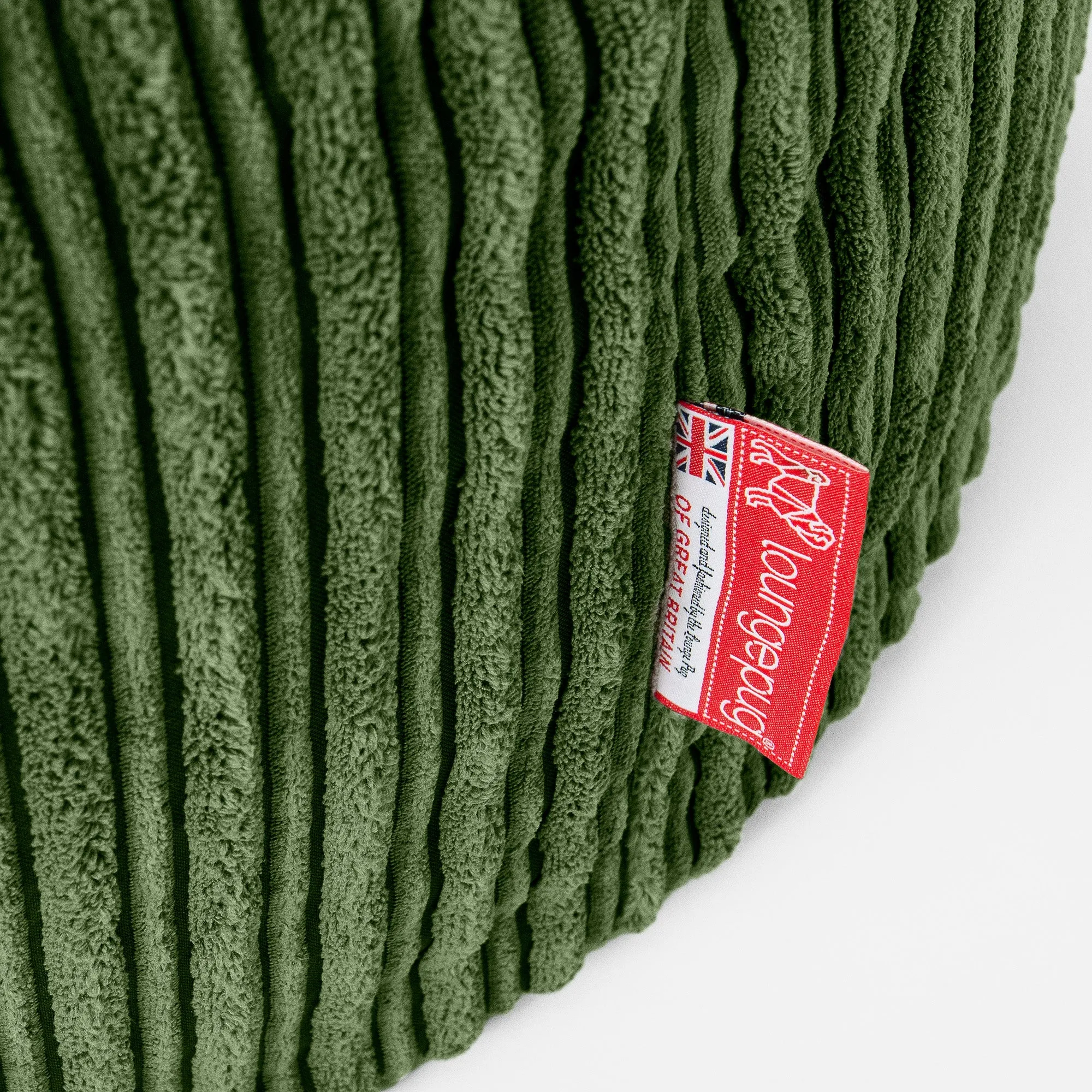 XXL Cuddle Cushion - Cord Forest Green