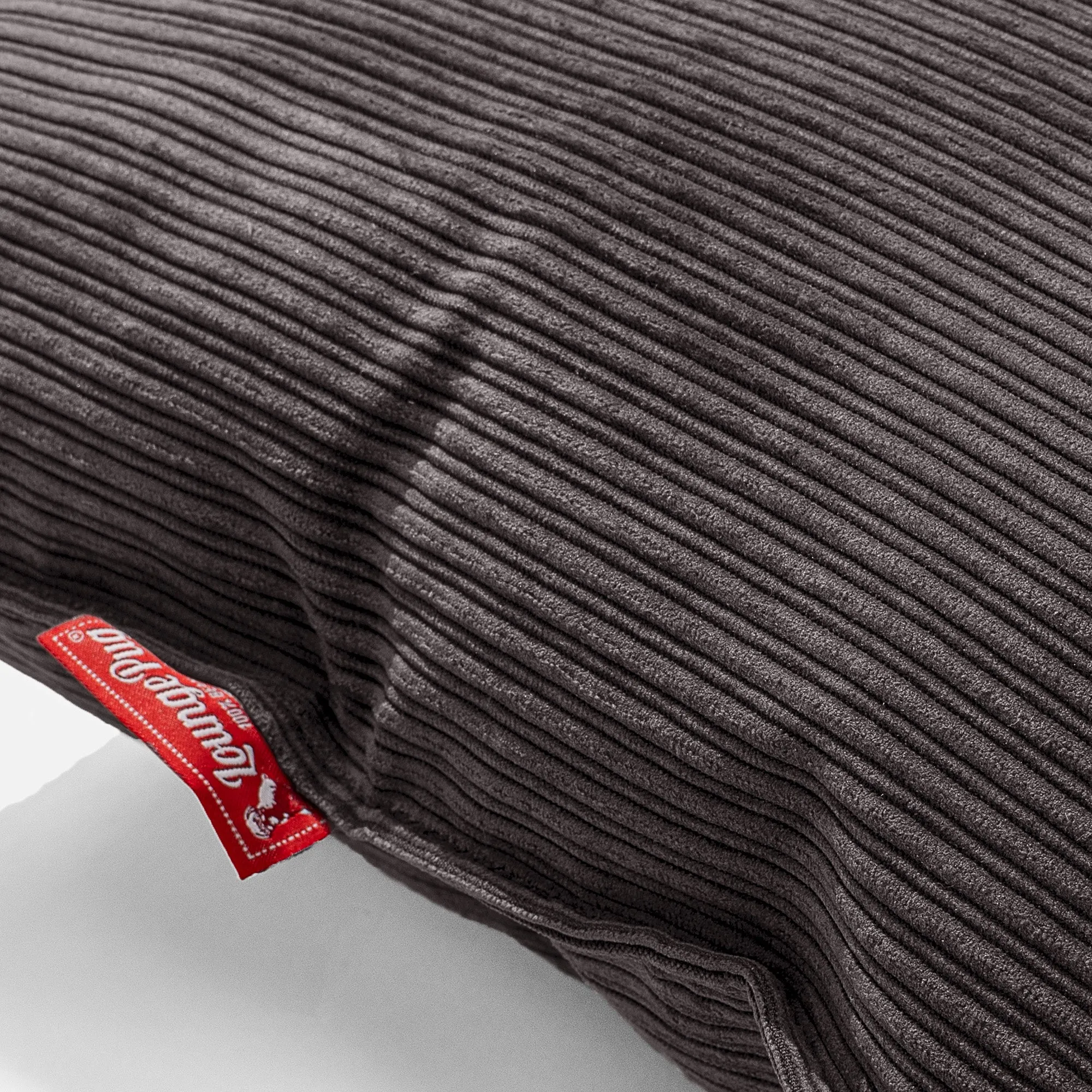 XXL Cuddle Cushion - Pinstripe Graphite Grey