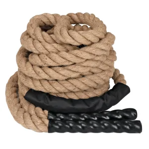 ZENY™ Jute Rope 30 FT /40 FT Length Twisted Hemp Rope Workout Training Undulation Rope